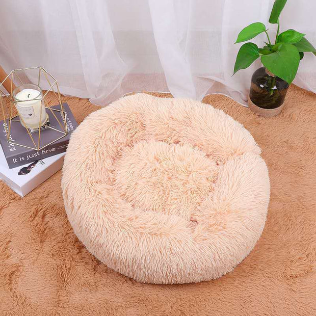 Plush Round Pet Bed Dog Bed Winter,Plush Round Pet Bed Dog Bed Winter,