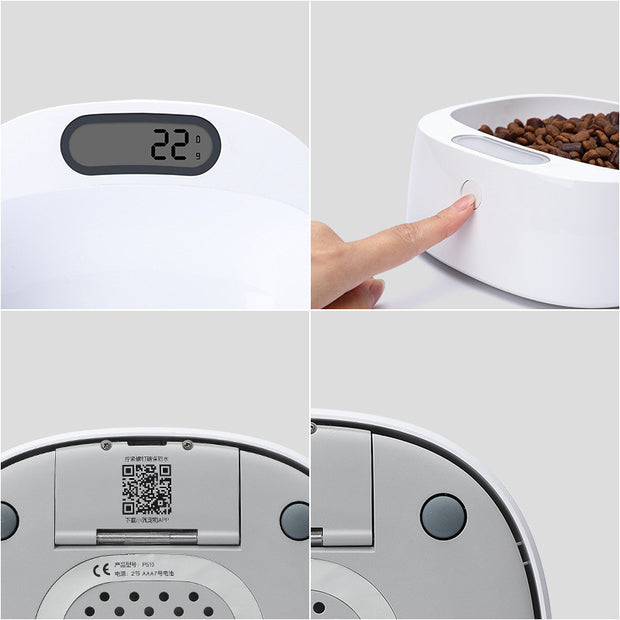Pet weighing dog food bowl,Digital dog food bowl scale