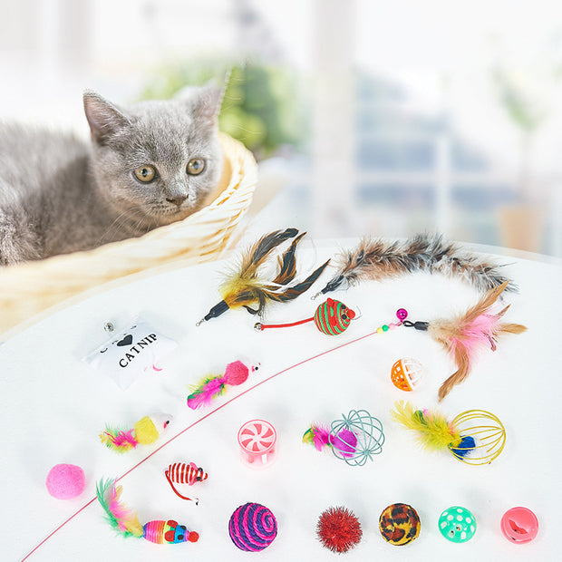 Pet toy combo set pet funny cat toy