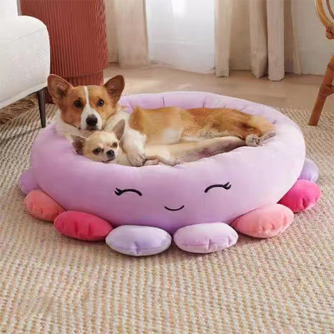 Shark Pet Bed - Large Ultrasoft Official Plush Pet Bed Maui Pineapple 