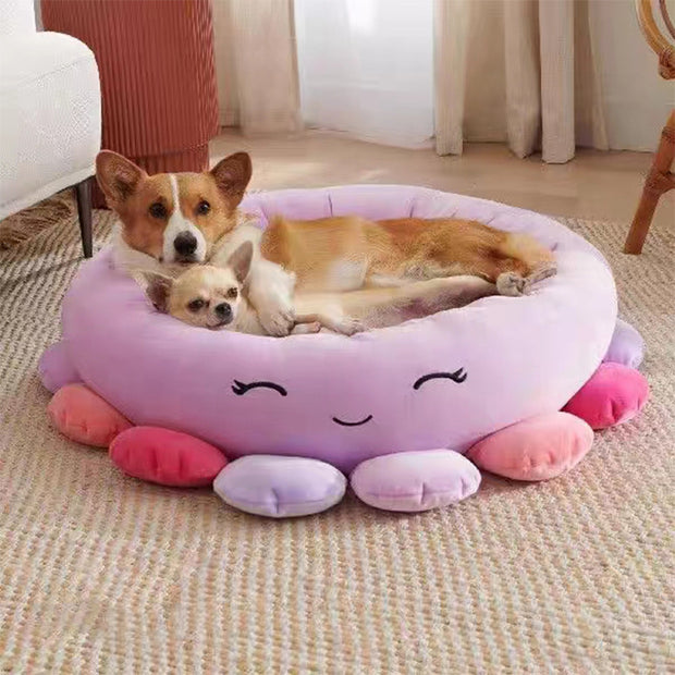 Shark Pet Bed - Large Ultrasoft Official Plush Pet Bed Maui Pineapple 