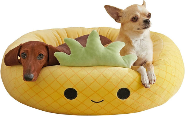 Shark Pet Bed - Large Ultrasoft Official Plush Pet Bed Maui Pineapple 
