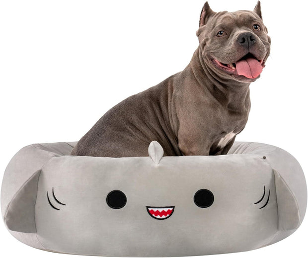 Shark Pet Bed - Large Ultrasoft Official Plush Pet Bed Maui Pineapple 