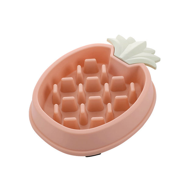 Pineapple Dog Bowl - Slow Food Grade Plastic | Colors & Specs