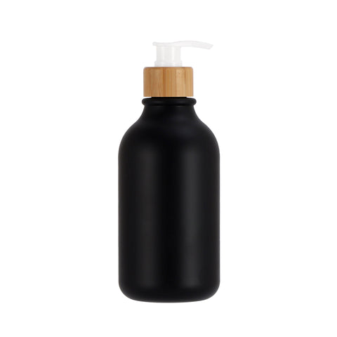 Push Round Shoulder Frosted Lotion Bottle PET Plastic Shampoo Bottle 