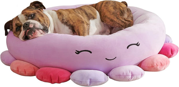 Shark Pet Bed - Large Ultrasoft Official Plush Pet Bed Maui Pineapple 