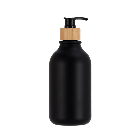 Push Round Shoulder Frosted Lotion Bottle PET Plastic Shampoo Bottle 